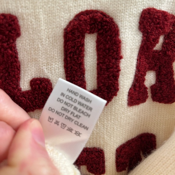 Taylor Swift Knit Sweater Red Varsity Letterman Size S - Picture 7 of 8